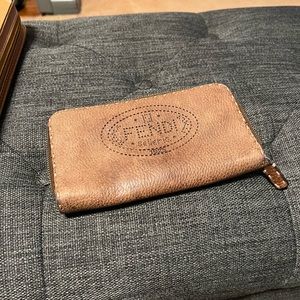 Authentic Vintage Fendi leather wallet